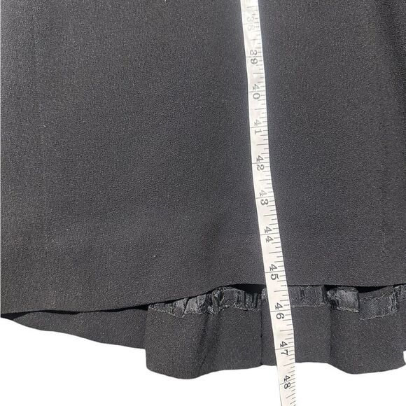 Babs Junior 1940s True Vintage Black Crepe Peplum Dress with Beaded Trimming - Picture 15 of 16